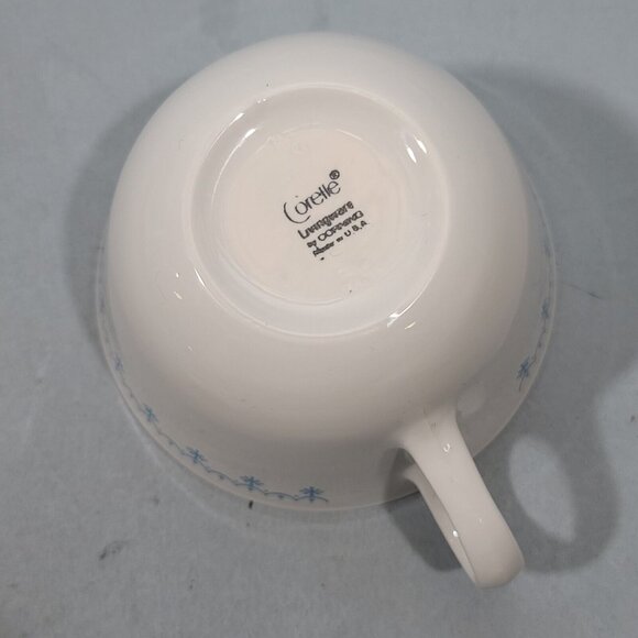 Corelle by Corning Snowflake Garland Blue White Coffee /Tea Cup - Picture 4 of 7